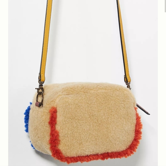 Anthropologie Bags Bonamano Ferrari Tambourine Crossbody Bag Beige